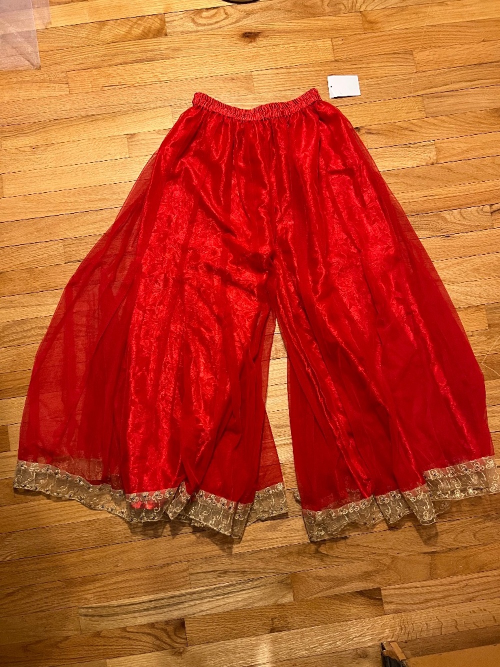 Saharat Bright red Palazzo Pants
